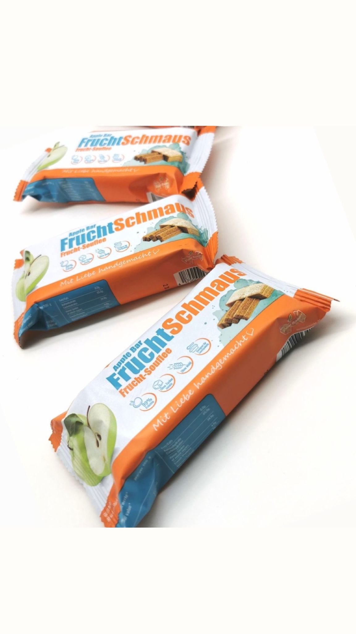 Set 3 stück FruchtSchmaus Apfelschnitt-Riegel