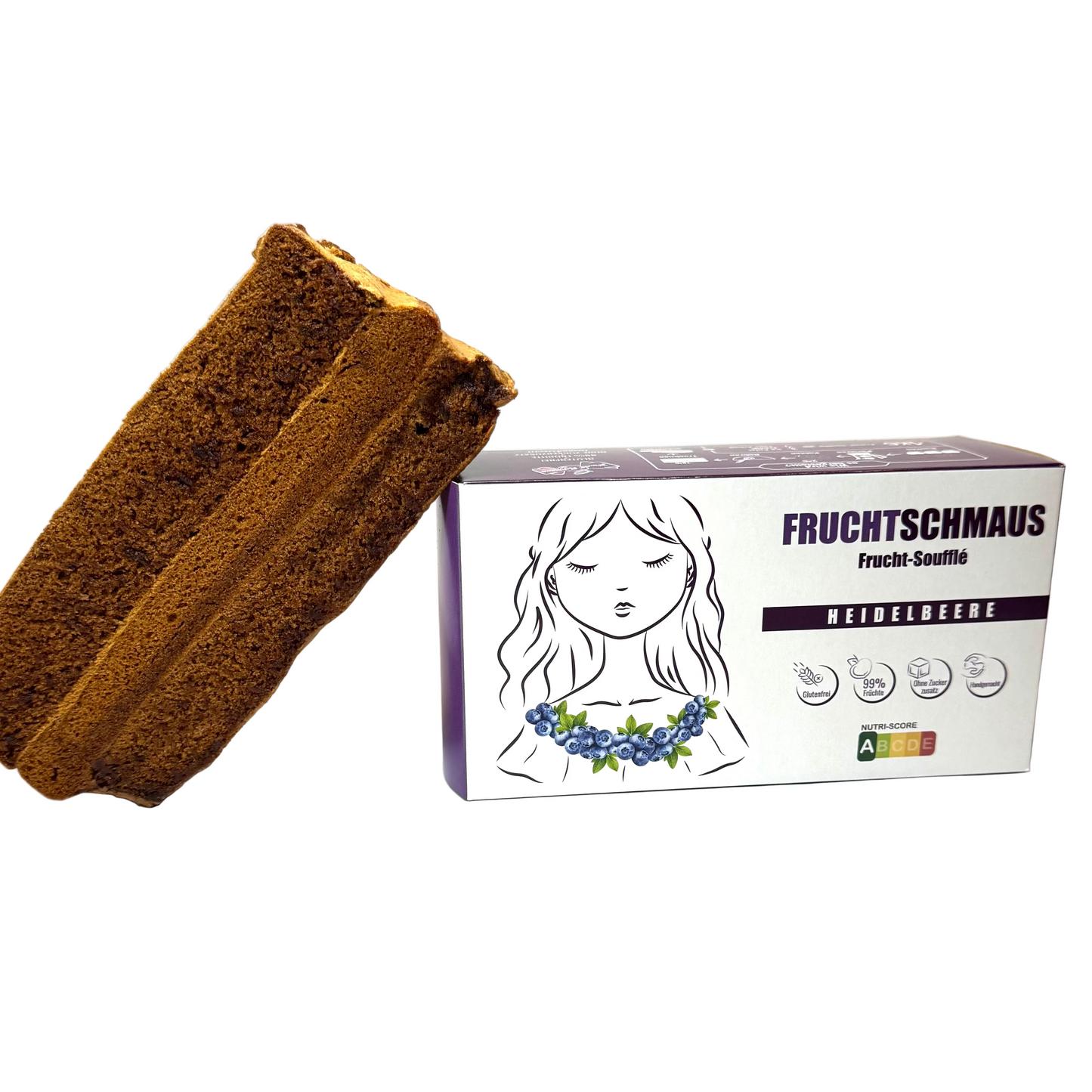 Frucht-Soufflee mit Heidelbeere gluten-free, ohne Zuckerzusatz
