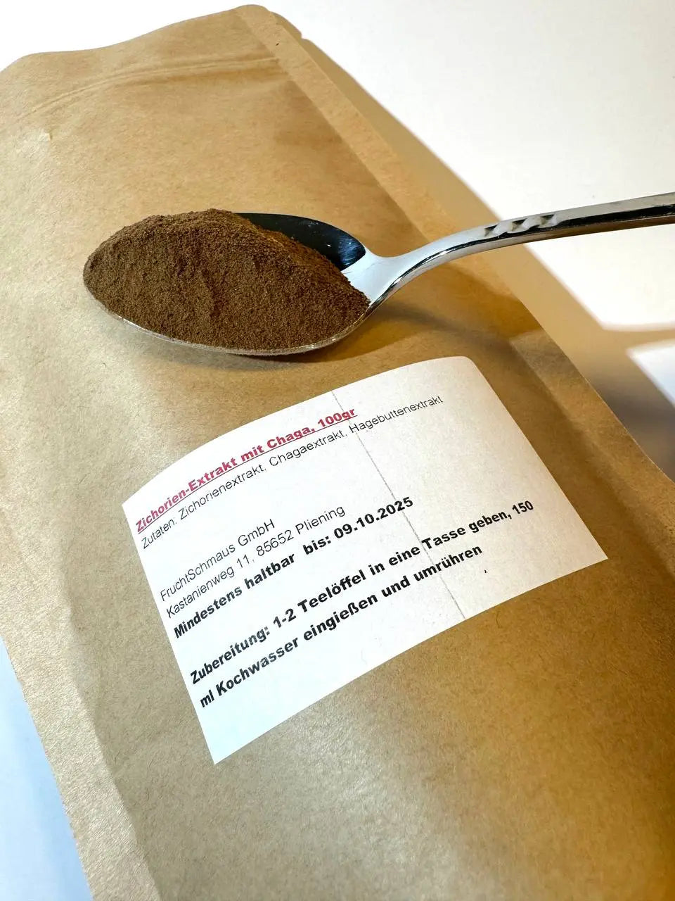 Zichorienextrakt mit Chaga und Hagebutten, 100g - FruchtSchmaus GmbH