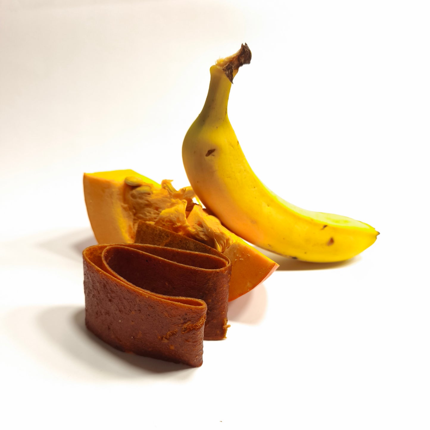 Tiras de calabaza con plátano