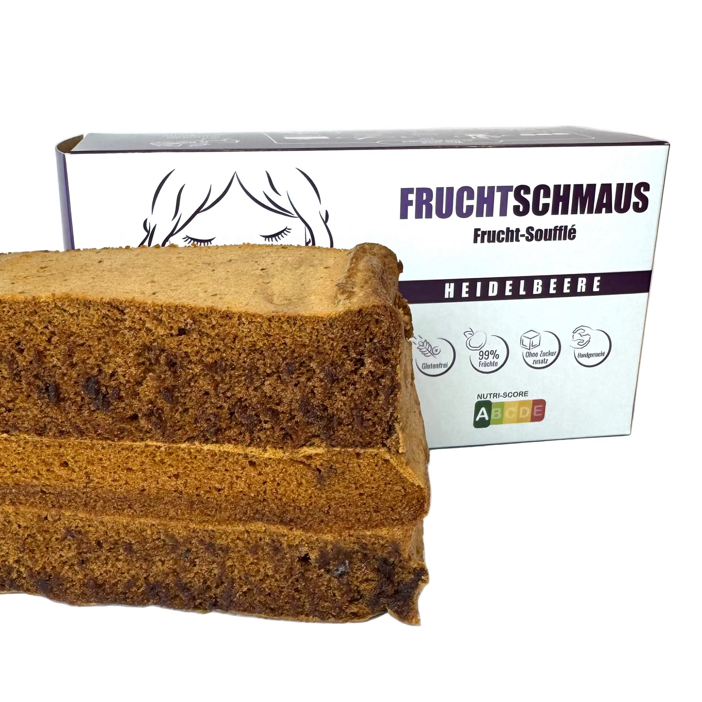 Frucht-Soufflee mit Heidelbeere gluten-free, ohne Zuckerzusatz