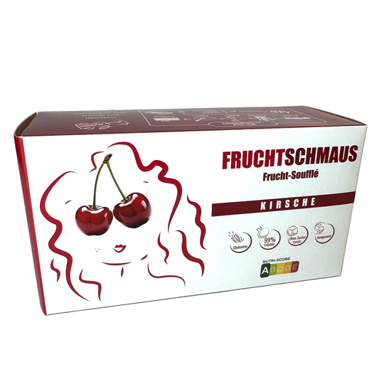 Soufflé de frutas con cereza, sin gluten, sin azúcar añadido