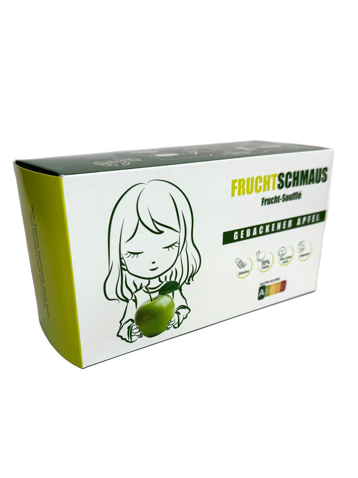 Soufflé de frutas con manzana al horno, sin gluten y sin azúcar añadido.