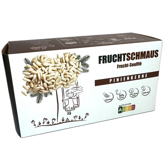 Frucht-Soufflee mit Pinienkerne gluten-free, ohne Zuckerzusatz