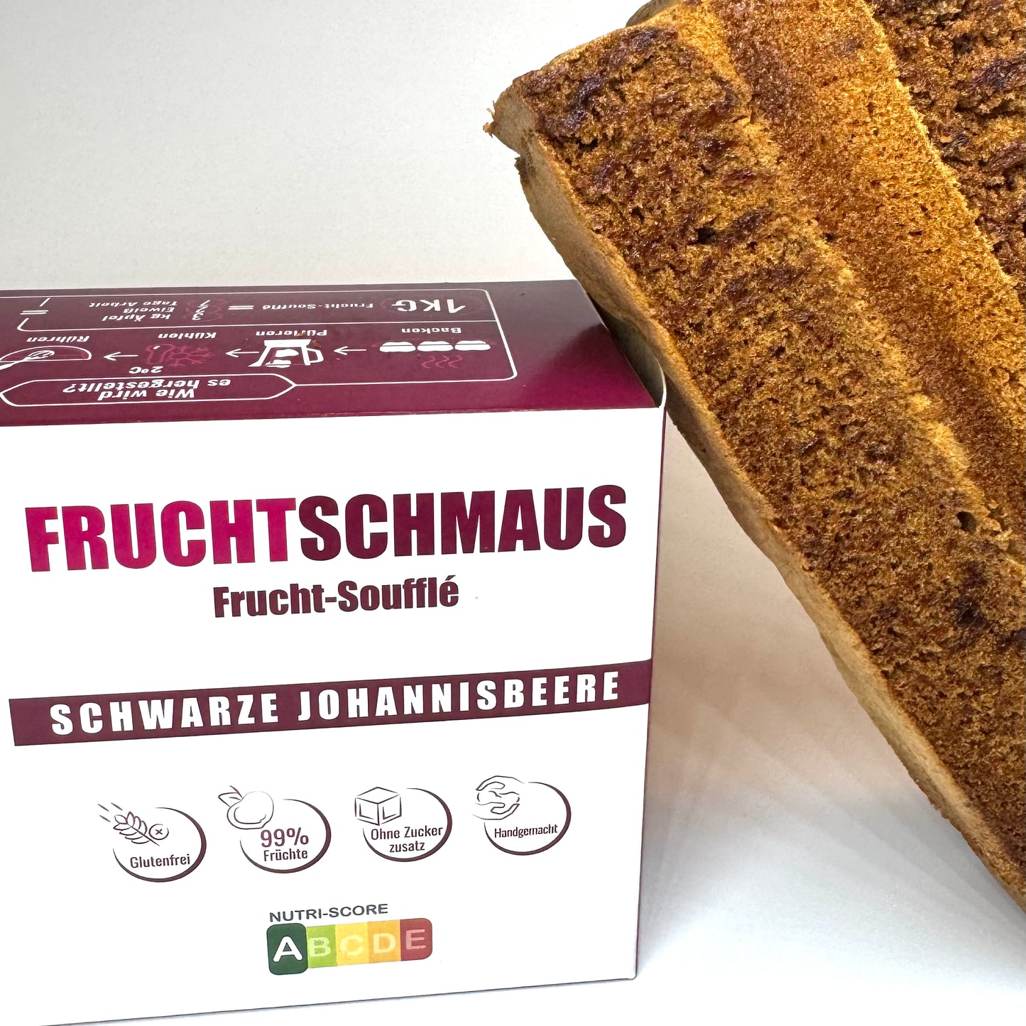 Frucht-Soufflee mit Johannisbeeren gluten frei, ohne Zuckerzusatz