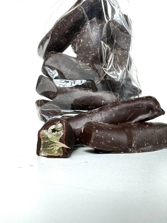 Ingwer-Stäbchen Zartbitterschokolade, 70 gr