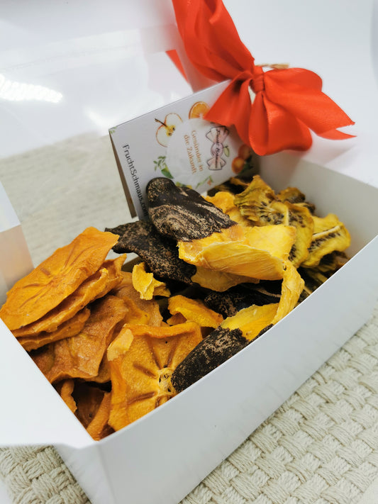 Weihnachtsgeschenk-Große Bio Obst Chips-Box